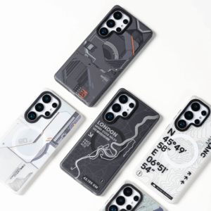 Benks Magnetic Mecha Series dėklas skirtas Apple iPhone 15 Pro baltos spalvos - Image 4