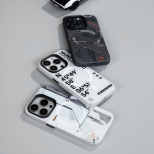 Benks Magnetic Mecha Series dėklas skirtas Apple iPhone 15 Pro baltos spalvos - Image 5