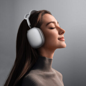 Borofone ausinės BO35 Plus Adorable bluetooth ANC pilkos spalvos - Image 5