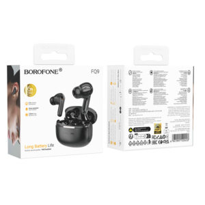 Borofone ausinės Bluetooth TWS FQ9 Peaceful juodos spalvos - Image 6