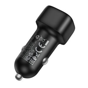 Borofone automobilinis įkroviklis BZ34 Cloud - USB - QC 3.0 18W juodos spalvos - Image 3