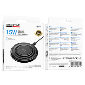 Borofone belaidis įkroviklis BQ40 Crown 15W juodos spalvos - Image 5