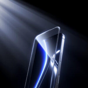 Benks apsauginis stiklas Glass Warrior Sapphire Coating (LS65) skirtas Apple iPhone 16 Pro Max juodos spalvos (Thin Edge) - Image 6