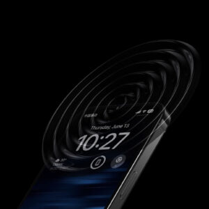 Benks apsauginis stiklas Glass Warrior Sapphire Coating (LS65) skirtas Apple iPhone 16 Pro Max juodos spalvos (Thin Edge) - Image 8