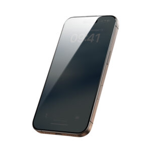 Benks apsauginis stiklas Ultra Shield Privacy (FK65) skirtas Apple iPhone 16 Pro juodos spalvos (Thin Edge) - Image 2