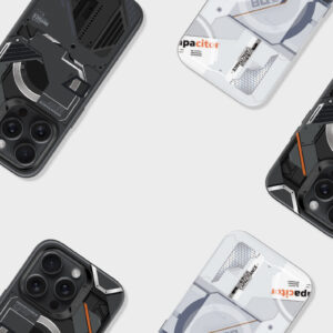 Benks Dėklas Magnetic Mecha Series skirtas Apple iPhone 14 Pro baltos spalvos - Image 2