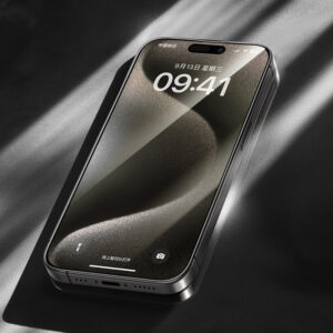 Benks apsauginis stiklas Arc Shield Full Coverage skirtas Apple iPhone 15 Pro Max juodos spalvos - Image 4