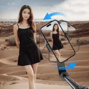 Blavec Selfie Stick Aluminium Fusion P-10 Gimbal tripod + pilot 1 metras (SSFP10G-TRB10) juodos spalvos - Image 9