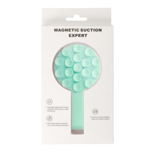 Silikoninis telefono laikiklis su siurbtukais ir žiedu MSH9 mėtų spalvos - Image 6