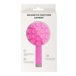 Silikoninis telefono laikiklis su siurbtukais ir žiedu MSH9 rožinės spalvos - Image 6