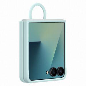 EF-PF766TME Samsung Silicone dėklas su Ring for Galaxy Z Flip 7 Light Cyan