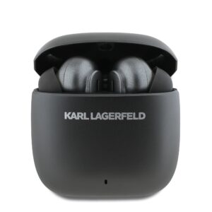 Karl Lagerfeld Elongated Logo ANC/ENC TWS belaidės ausinės juodos spalvos