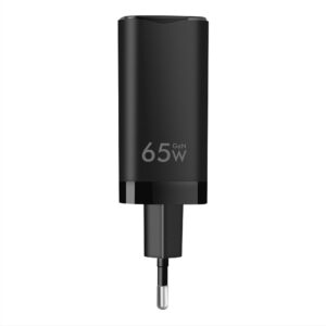Laidinis įkroviklis Tactical FlashBang GaN 65W juodos spalvos