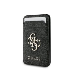 Guess 4G Metal Logo MagSafe Cardslot Stand juodos spalvos
