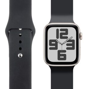 OBAL:ME silikoninė apyrankė skirta Apple Watch 38-41mm S-M juodos spalvos