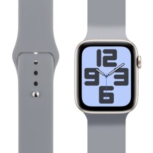 OBAL:ME silikoninė apyrankė skirta Apple Watch 42-49mm M-L pilkos spalvos