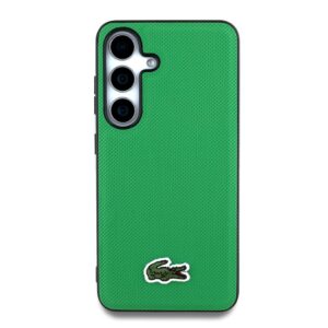 Lacoste Iconic Petit Pique Woven Logo MagSafe dėklas skirtas Samsung Galaxy S25 žalios spalvos - Image 2
