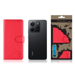 Tactical Field Notes dėklas skirtas Xiaomi Redmi Note 14 4G raudonos spalvos - Image 2