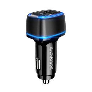 Borofone automobilinis įkroviklis BZ14 Max - 2xUSB - 2,4A juodos spalvos - Image 1