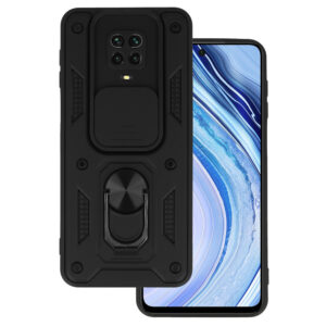 Slide Camera Armor Dėklas skirtas Xiaomi Redmi Note 9S/Note 9 Pro juodos spalvos - Image 1