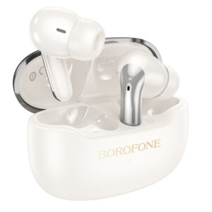 Borofone ausinės Bluetooth TWS FQ1 Plus Shine ANC+ENC baltos spalvos - Image 1