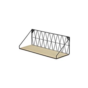 Lentyna Dolle Diamond, juoda/ąžuolo, 40 x 12 x 13 cm - Image 1