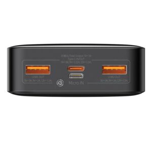 Nešiojamas įkroviklis Baseus 20W 20000 mAh, juoda - Image 3