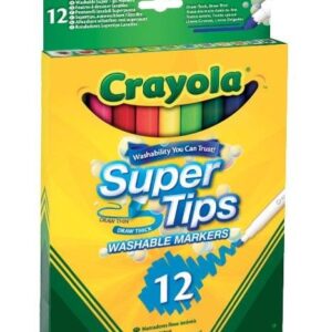 Flomasteriai Crayola, vienpusiai, 12 vnt.