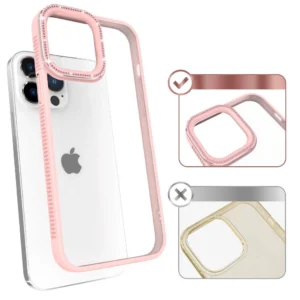 Kingxbar Sparkle Series dėklas Apple iPhone 13 Pro with crystals back cover rožinės spalvos - Image 7