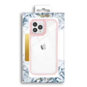Kingxbar Sparkle Series dėklas Apple iPhone 13 Pro with crystals back cover rožinės spalvos - Image 5