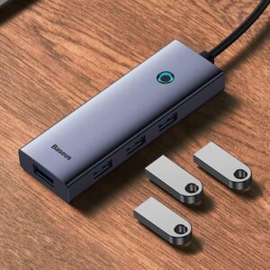 Adapteris Baseus HDMI + 4xUSB3.0 + USB-C PD/USB-C 100W - Image 3