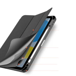 Dux Ducis Domo dėklas iPad 10.9'' 2022 (10 gen.) smart cover stand juodos spalvos - Image 7