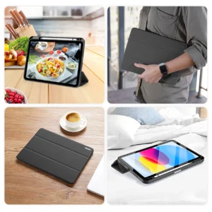 Dux Ducis Domo dėklas iPad 10.9'' 2022 (10 gen.) smart cover stand juodos spalvos - Image 9