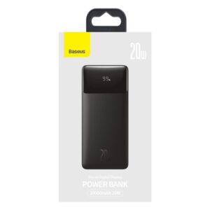Nešiojamas įkroviklis Baseus 20W 20000 mAh, juoda - Image 2