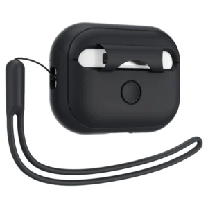 Spigen Silicone Fit Strap dėklas skirtas Apple AirPods Pro 1 / 2 - juodos spalvos - Image 4