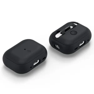 Spigen Silicone Fit Strap dėklas skirtas Apple AirPods Pro 1 / 2 - juodos spalvos - Image 6