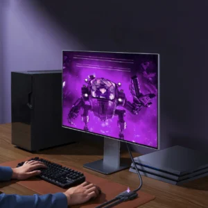 Baseus AirJoy 2in1 4K 60Hz bi-directional HDMI adapteris su built-in 1m kabelis - juodos spalvos - Image 9