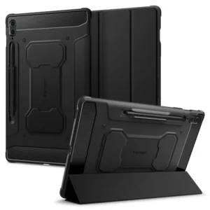 Spigen Rugged Armor Pro dėklas skirtas Samsung Galaxy Tab S9 FE+ 12.4'' X610 / X616B - juodos spalvos - Image 1