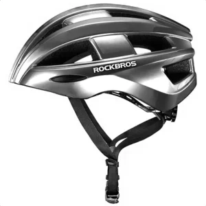 Rockbros ZK-013TI dviratininko šalmas universalaus dydžio 55-60cm - pilkos spalvos