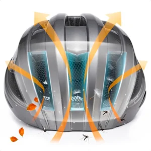 Rockbros ZK-013TI dviratininko šalmas universalaus dydžio 55-60cm - pilkos spalvos - Image 3