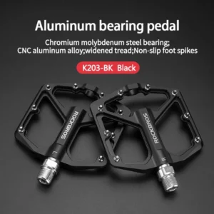 Rockbros K203-BK bicycle pedal set - juodos spalvos - Image 3