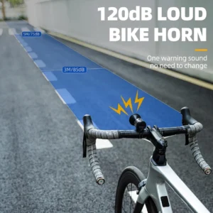 Rockbros 34210002001 electronic bicycle bell - juodos spalvos - Image 4