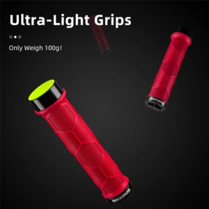 Rockbros 40720007002 bicycle grips with reflector - red - Image 4