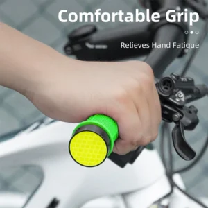 Rockbros 40720007005 bicycle grips with reflector - green - Image 6