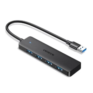 HUB Ugreen CM219 25851 su 4 USB-A 3.0 ports and USB-A 3.0 kabelis 15cm - juodos spalvos - Image 1
