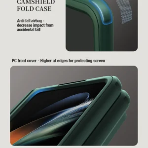 Nillkin CamShield Fold dėklas skirtas Samsung Galaxy Z Fold 5 su additional stylus holder - juodos spalvos - Image 8