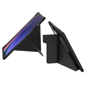 Nillkin Bumper Leather dėklas Pro dėklas skirtas Samsung Galaxy Tab S9 Ultra - juodos spalvos - Image 4