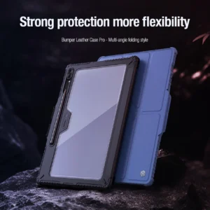Nillkin Bumper Leather dėklas Pro dėklas skirtas Samsung Galaxy Tab S9 Ultra - juodos spalvos - Image 6