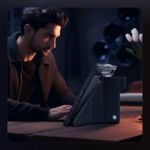 Nillkin Bumper Leather dėklas Pro dėklas skirtas Samsung Galaxy Tab S9 Ultra - juodos spalvos - Image 9