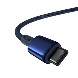 Baseus Tungsten Gold USB-C / USB-C 100W 2m kabelis - mėlynos spalvos - Image 4